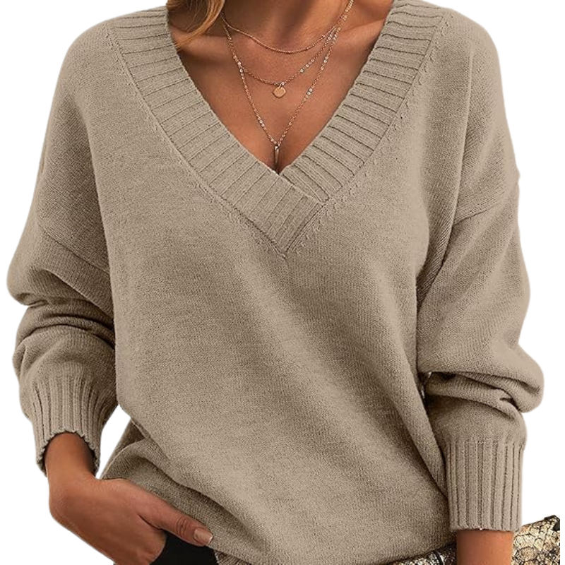 Lucia | Luxe Kasjmier trui met V-hals
