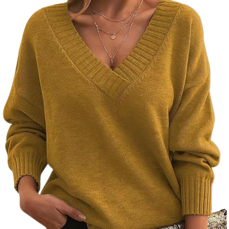 Lucia | Luxe Kasjmier trui met V-hals