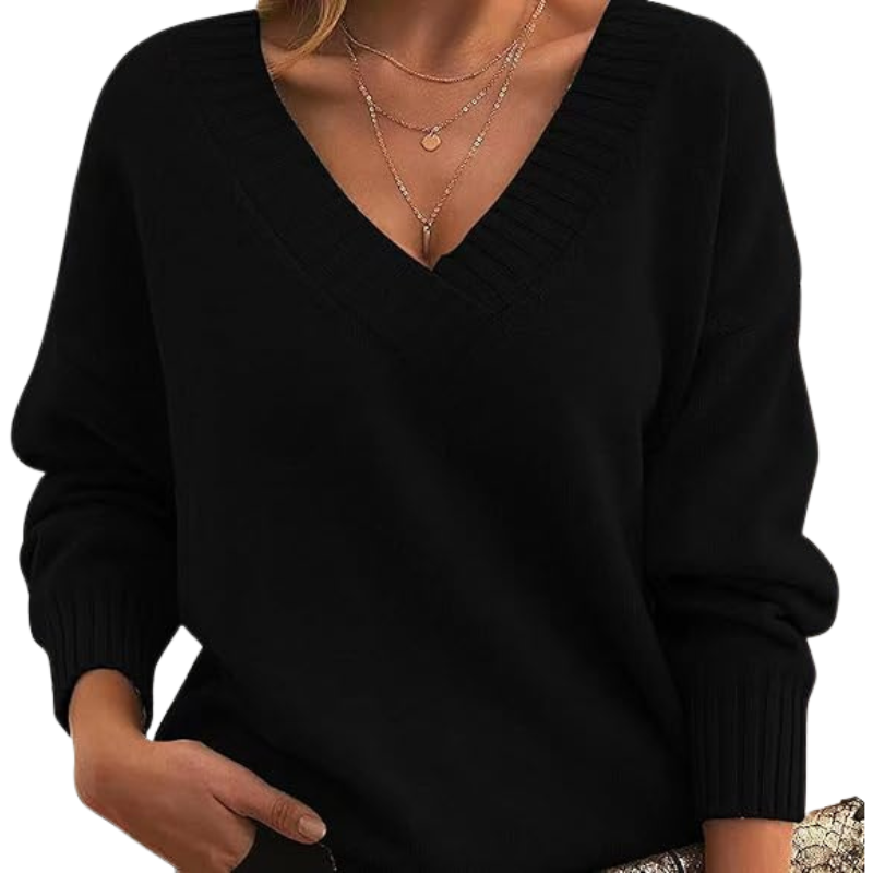 Lucia | Luxe Kasjmier trui met V-hals