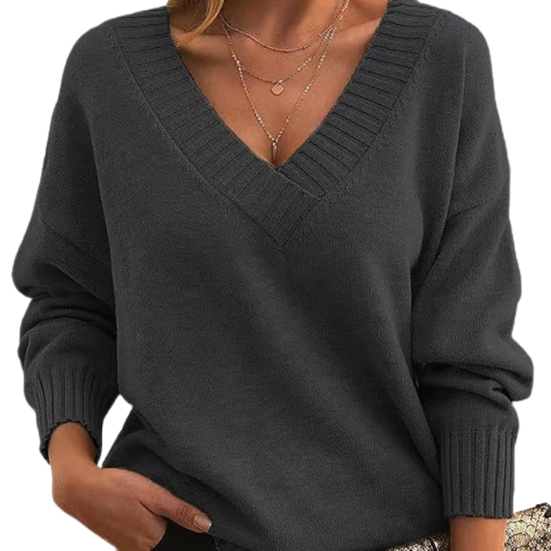 Lucia | Luxe Kasjmier trui met V-hals