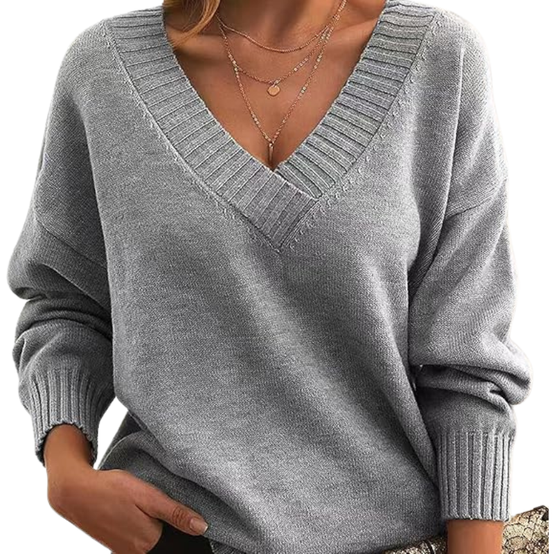 Lucia | Luxe Kasjmier trui met V-hals